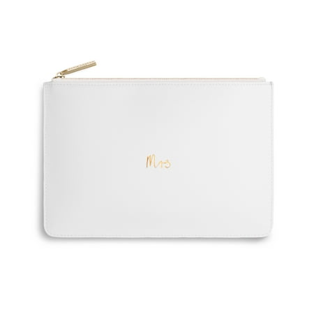 Katie Loxton Time To Shine Womens Medium Vegan Leather Clutch Perfect Pouch Metallic Gold